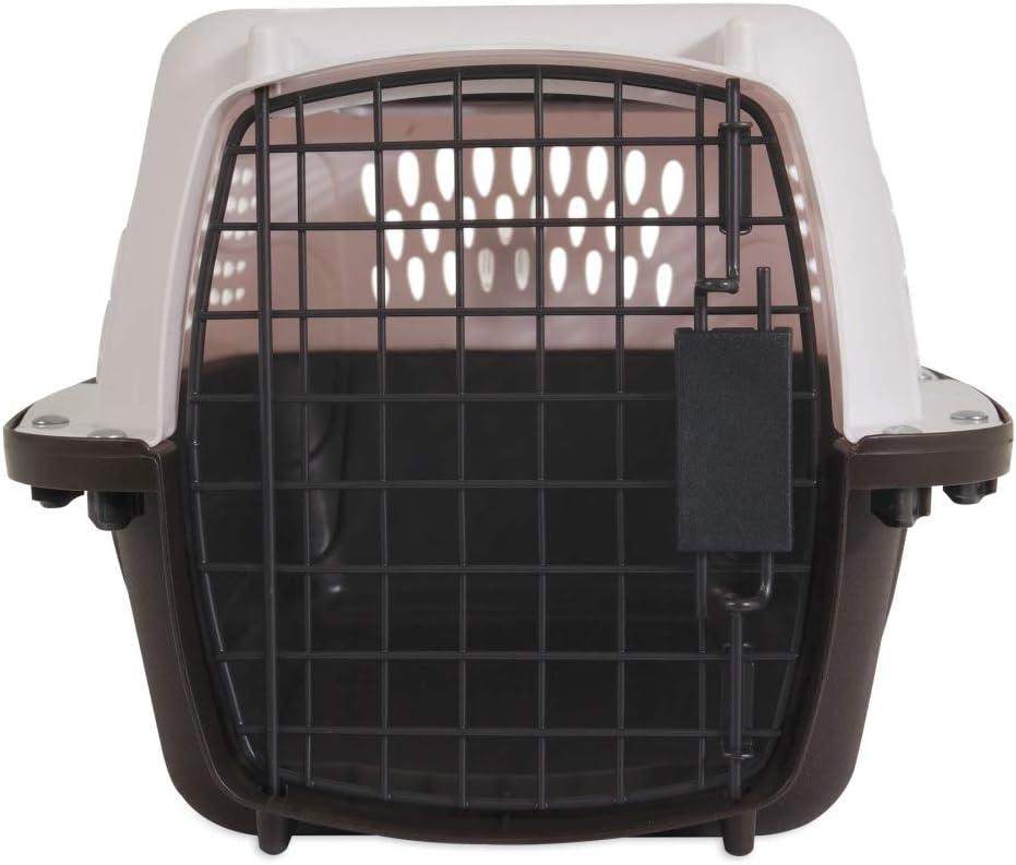 Petmate Two Door Top Load 19" Small Travel Pet Kennel Pet Carriers for Dogs Upto 10 lb, White