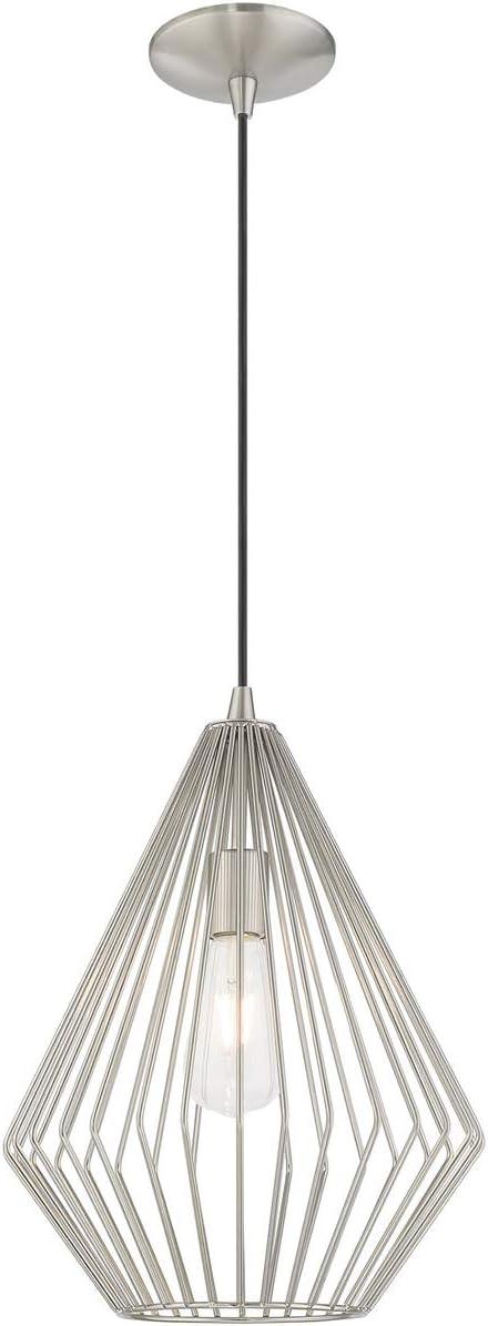 Livex Lighting Linz 1 - Light Pendant in  Brushed Nickel