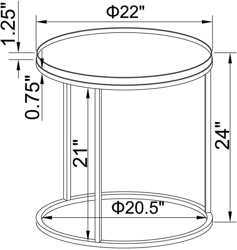 Rodrigo Round End Table Weathered Elm and Gunmetal