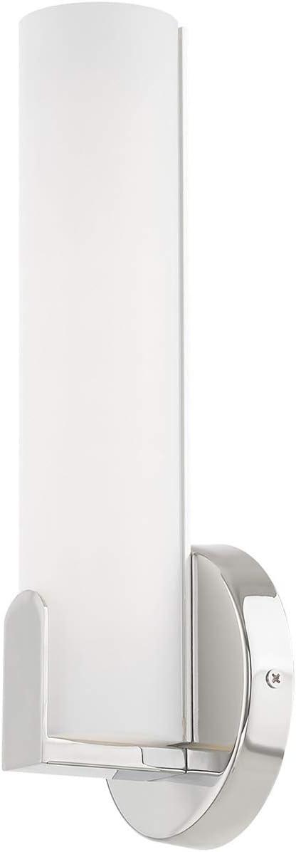 Livex Lighting 16361 Lund 1 Light 12" Tall Integrated Led Bathroom Sconce - Chrome