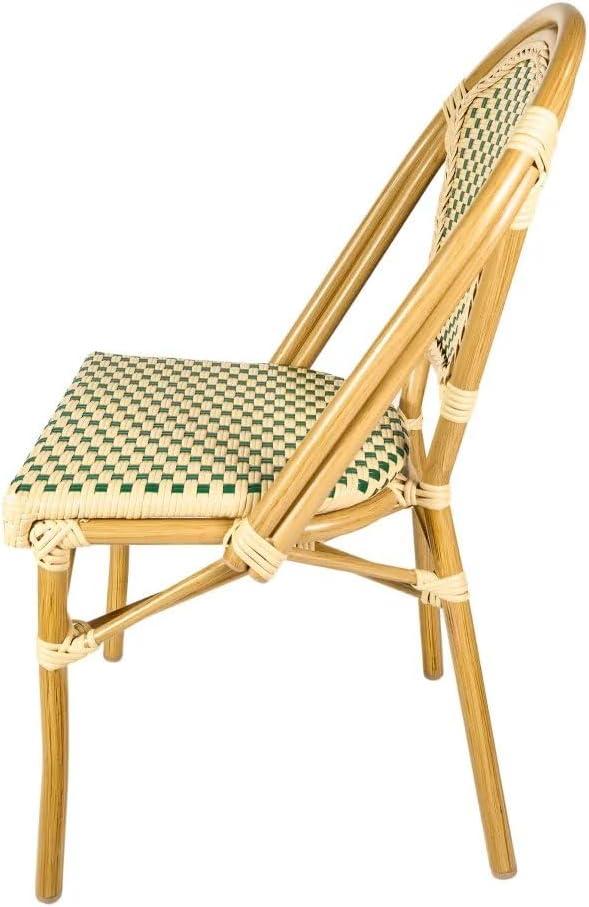 Chivari Armless French Patio Dining Chivari Chair, 2 Chair Bundle by Chivari (Set of 2)