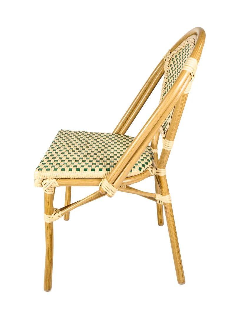 Chivari Armless French Patio Dining Chivari Chair, 2 Chair Bundle by Chivari (Set of 2)