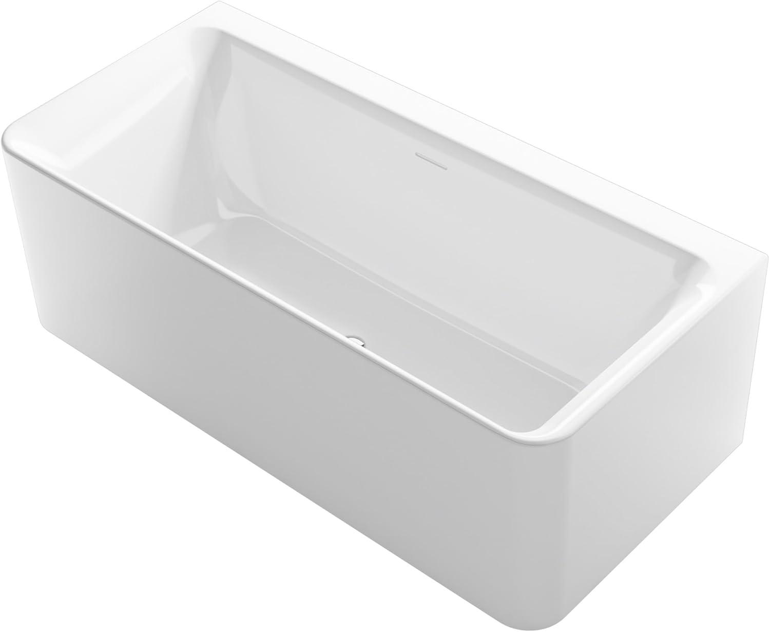 Unwind 67" x 32" Back-To-Wall Soaking Bathtub