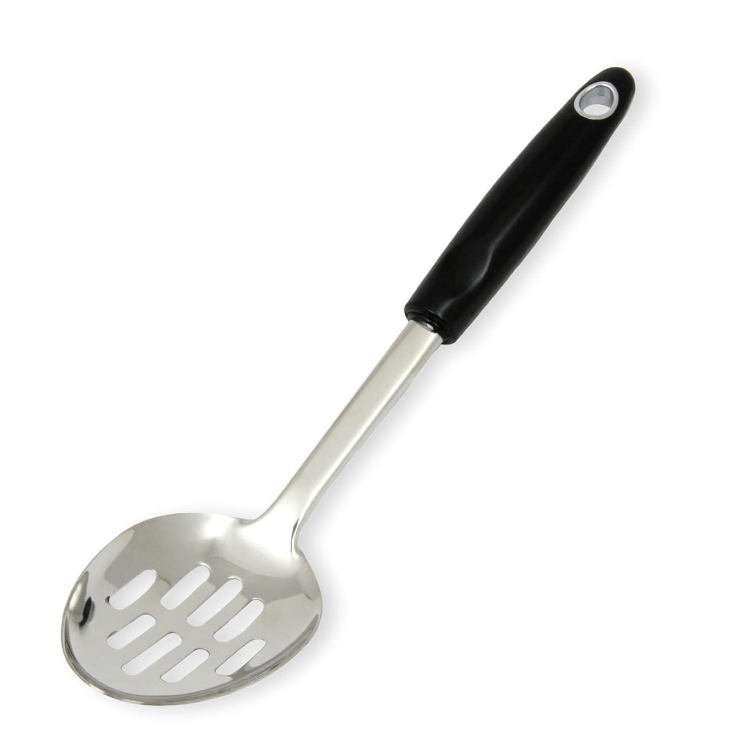 Chef Craft Heavy Duty Slotted Spoon, 12 inch, Stainless Steel