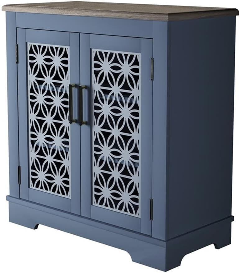 30 in. Storage Sideboard Buffet Accent Cabinet - Blue