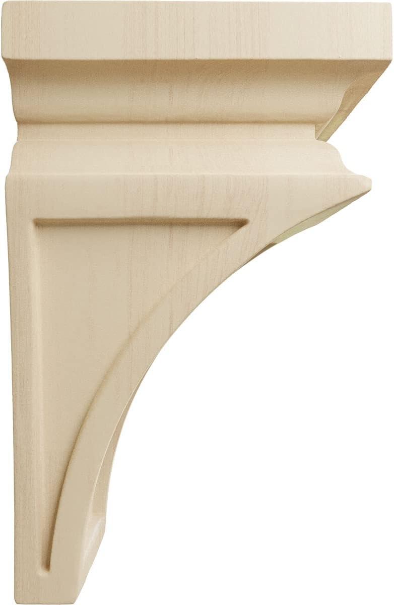 Mini Nevio Natural Rubberwood Decorative Corbel 3.5" x 3.75" x 6"