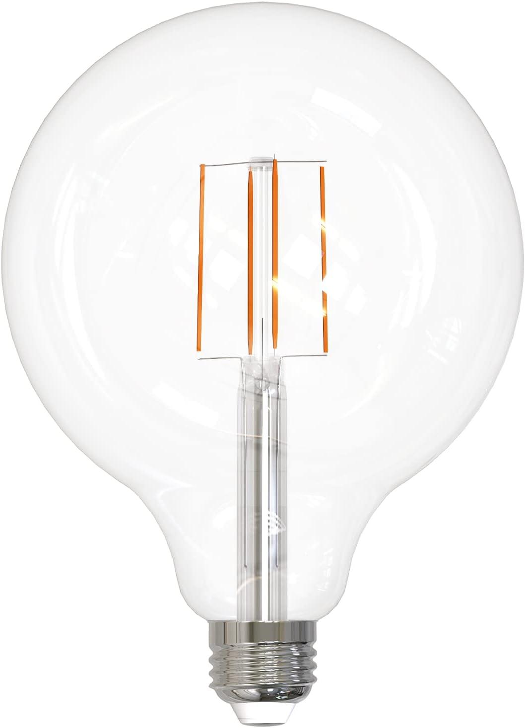 Sunlite 8.5w LED G40 Edison Globe Antique E26 Base 2700K Bulb - 100W Equiv