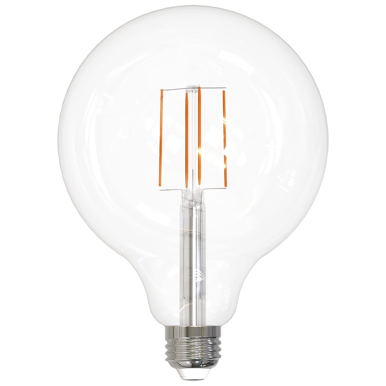Sunlite 8.5w LED G40 Edison Globe Antique E26 Base 2700K Bulb - 100W Equiv