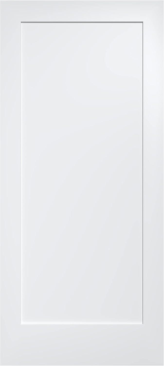 White Primed Pine Single Panel Interior Door, 24" x 80"