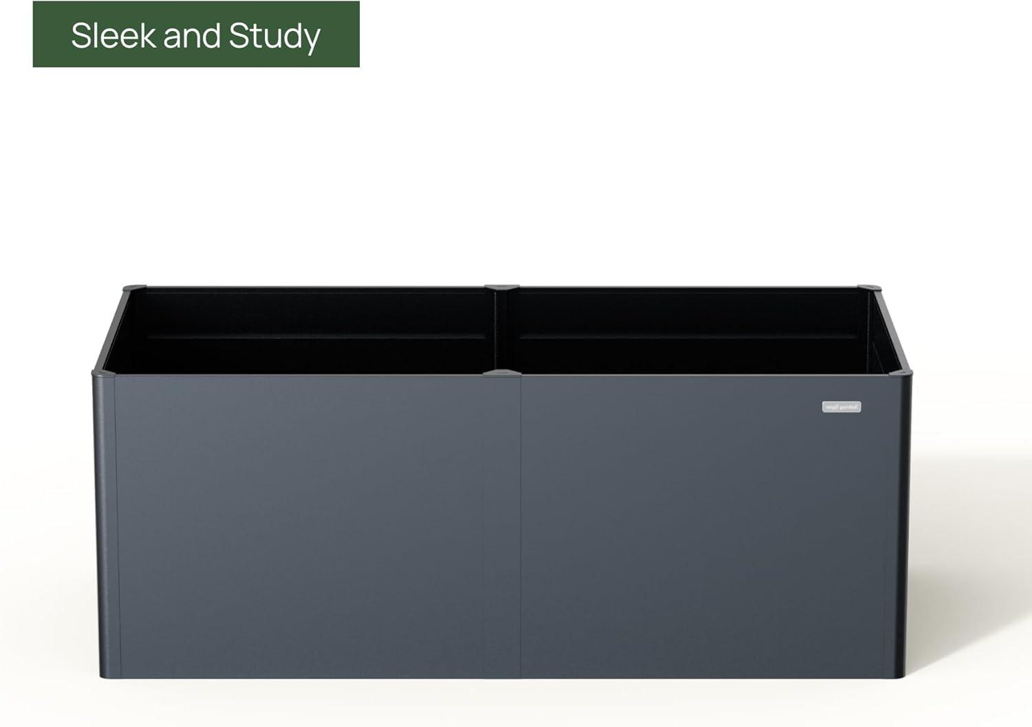 Vego Garden Modern 32" Tall Metal Outdoor Long Planter Box