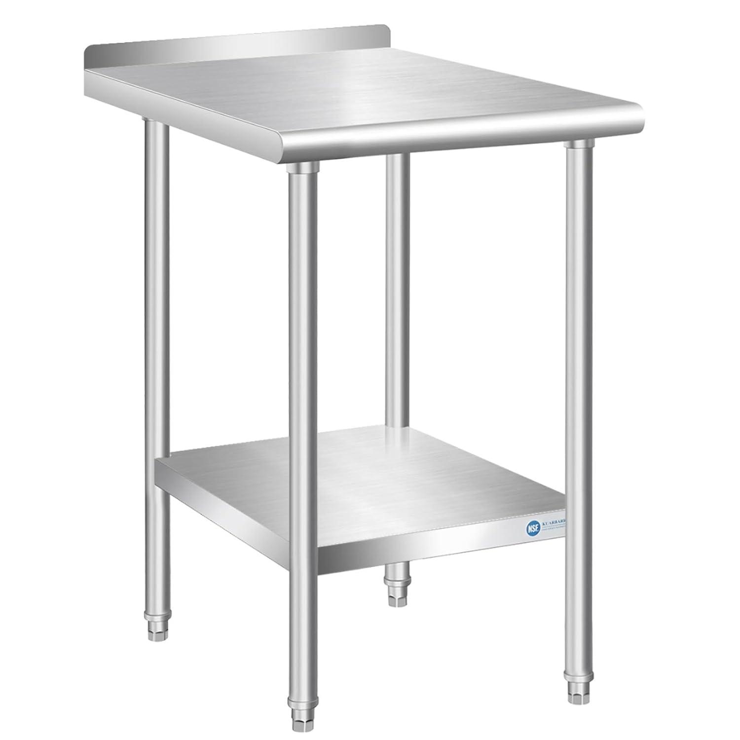 GRIDMANN NSF Stainless Steel Commercial Prep Table By GRIDMANN