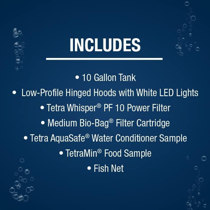 Tetra 10 Gallon Glass LED Aquarium Kit