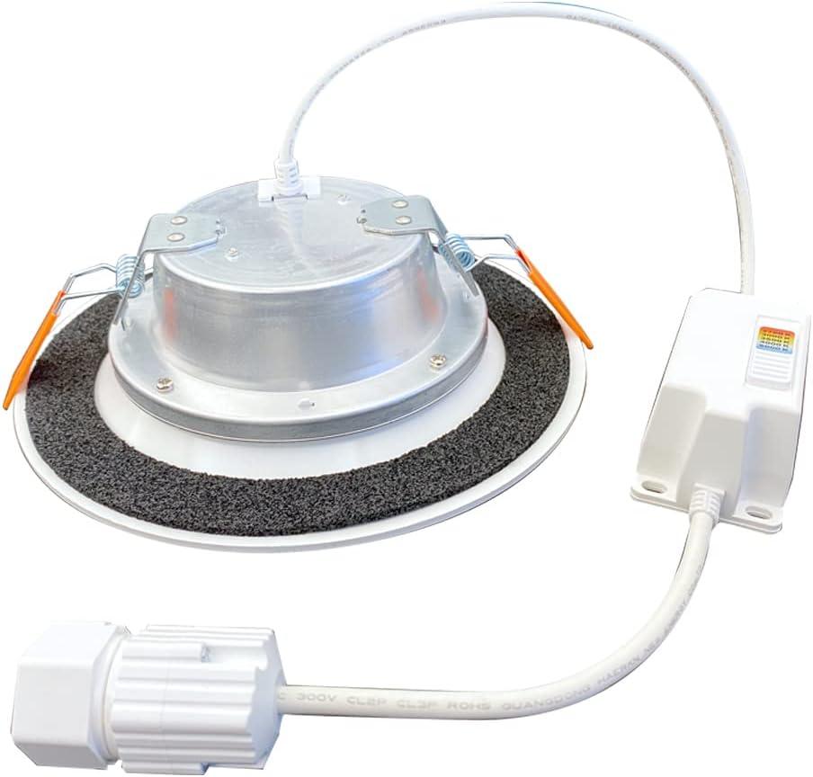 White Aluminum 6-Inch Canless LED Downlight Kit