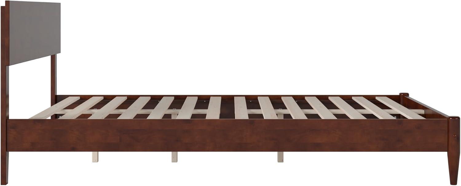 AFI Aria Queen Modern Solid Wood Low Profile Platform Bed, Walnut