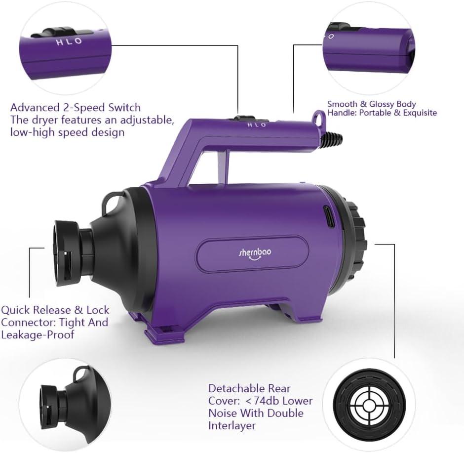 shernbao High Velocity Car & Motorcycle Dryer Blower for Auto Detailing and Cleaning Dusting