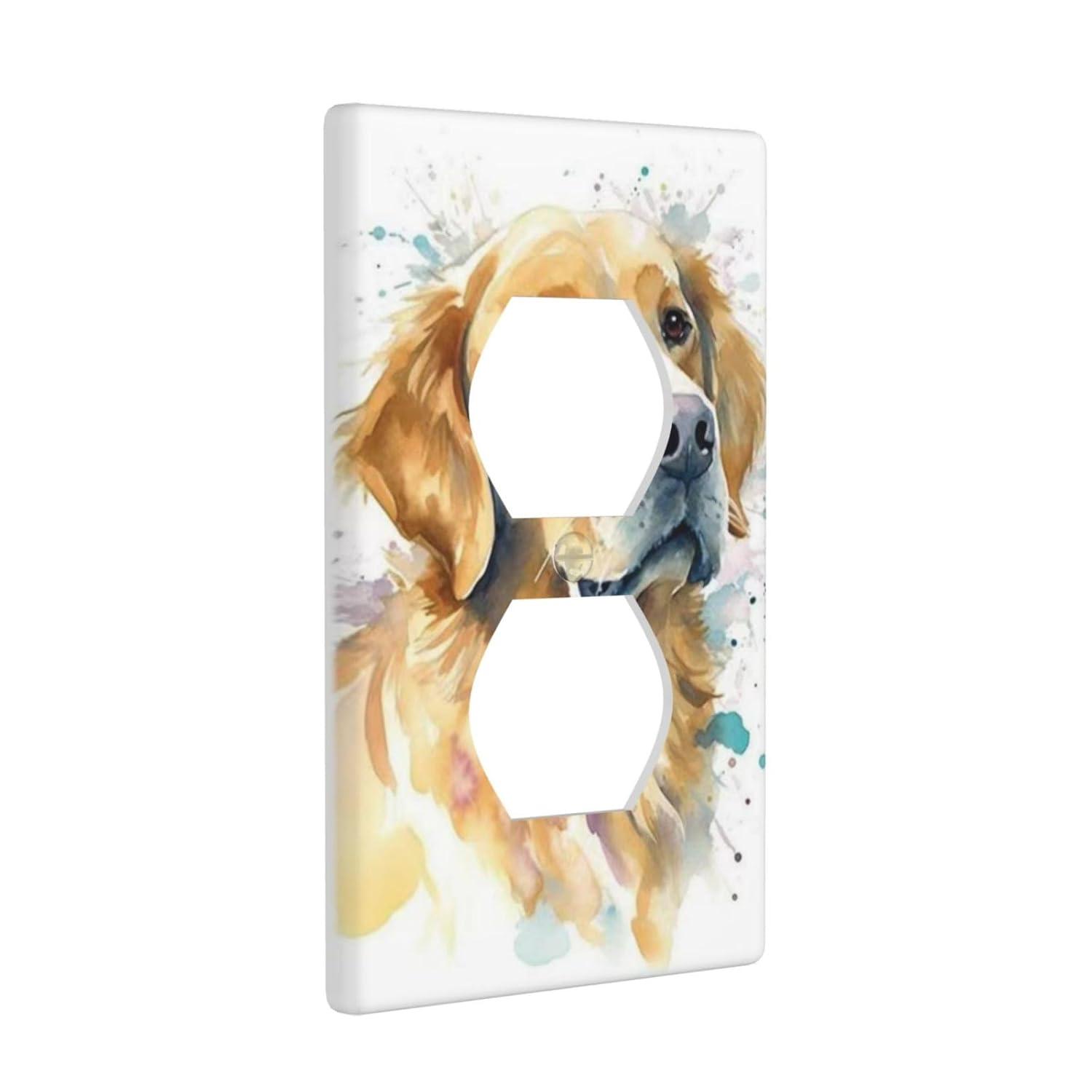 ZICANCN Outlet Covers Wall Plate, Sunflowers Nature Beige Background Light Switch Cover Decorative, Duplex Toggle Combo 1-Gang