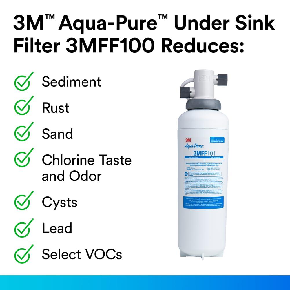 3M Aqua-Pure Under Sink Full Flow Water Filter System