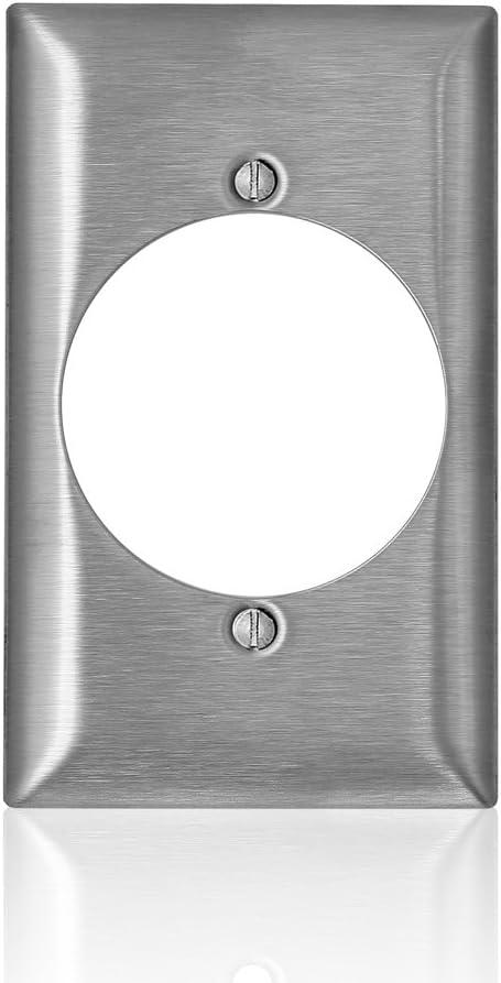 Leviton Stainless Steel Single Outlet Wall Plate