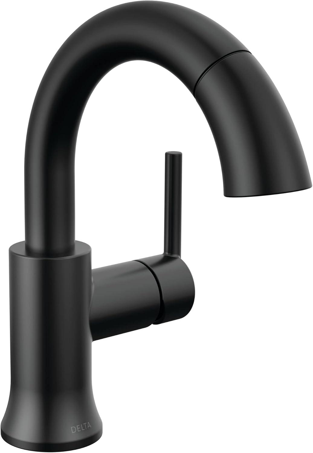 Trinsic Single Hole Pull Out Sprayer Bathroom Faucet, Single Handle Bathroom Sink Faucet
