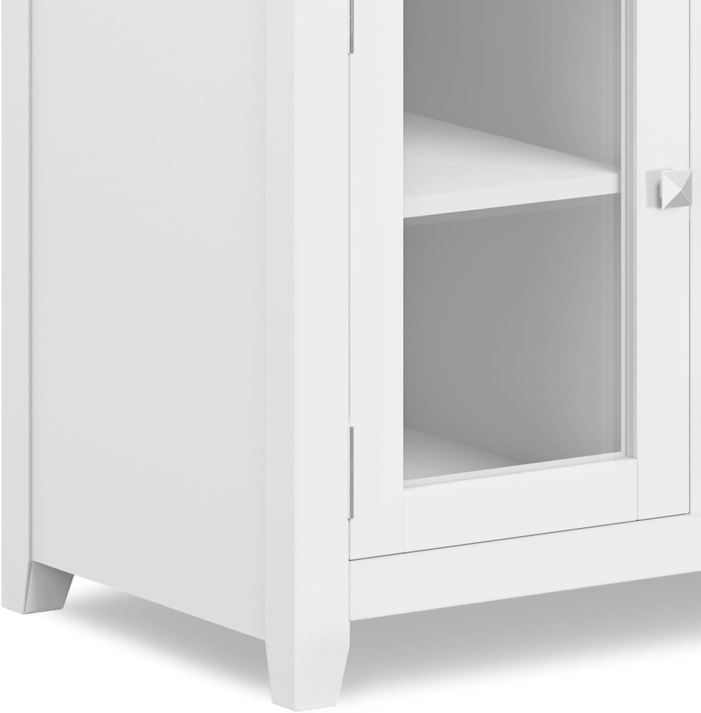 Simpli Home Cosmopolitan SOLID WOOD 72 inch Wide TV Media Stand For TVs up to 80 inches