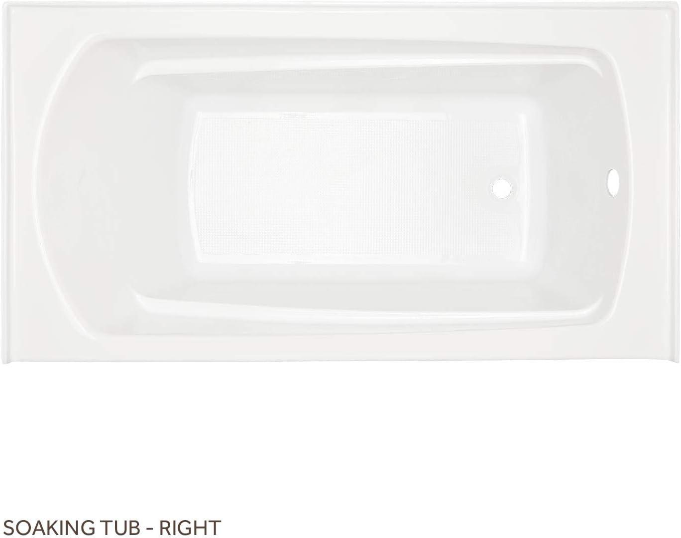 Signature Hardware Bradenton 60'' x 30'' Alcove/Tile In Soaking Acrylic Bathtub