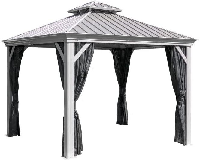 Sojag Sojag Monaco Champagne 10 ft. x 10 ft. Gazebo