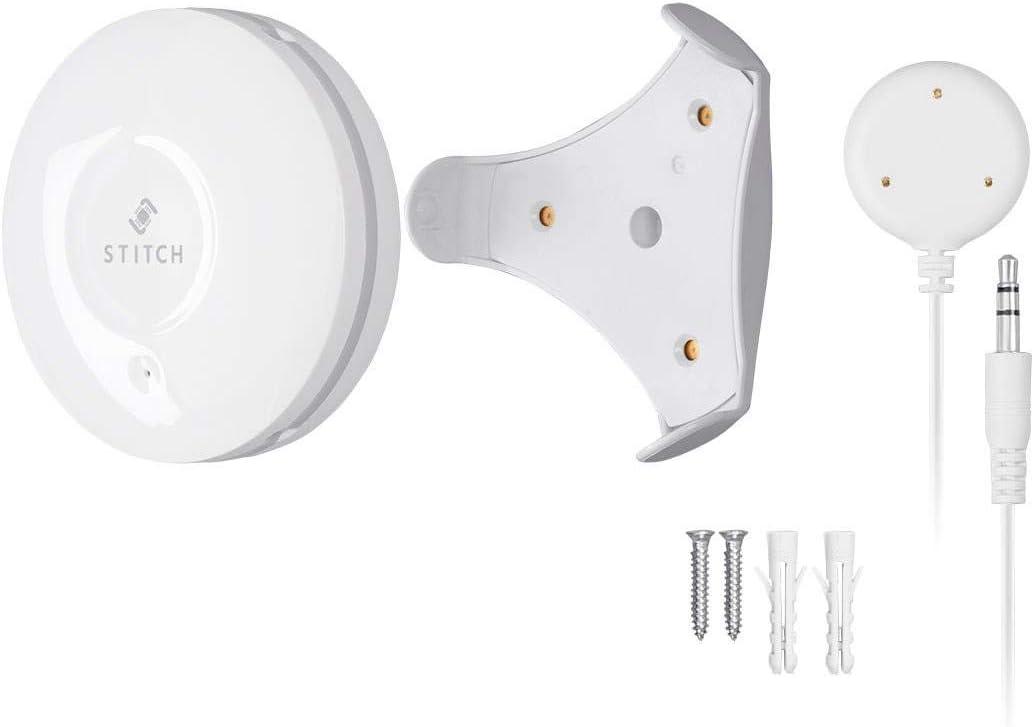 Monoprice Wireless Smart Water Leak/Flood Sensor - White with Probe and Alarm, No Hub Required (Supports IFTTT) - From STITCH Collection