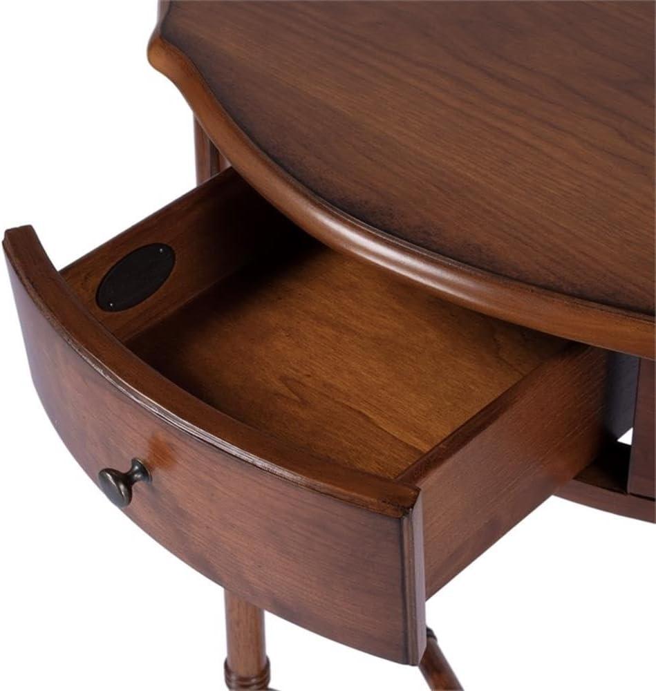 Butler Specialty Company Skilling Wood Demilune Console Table - Olive Ash