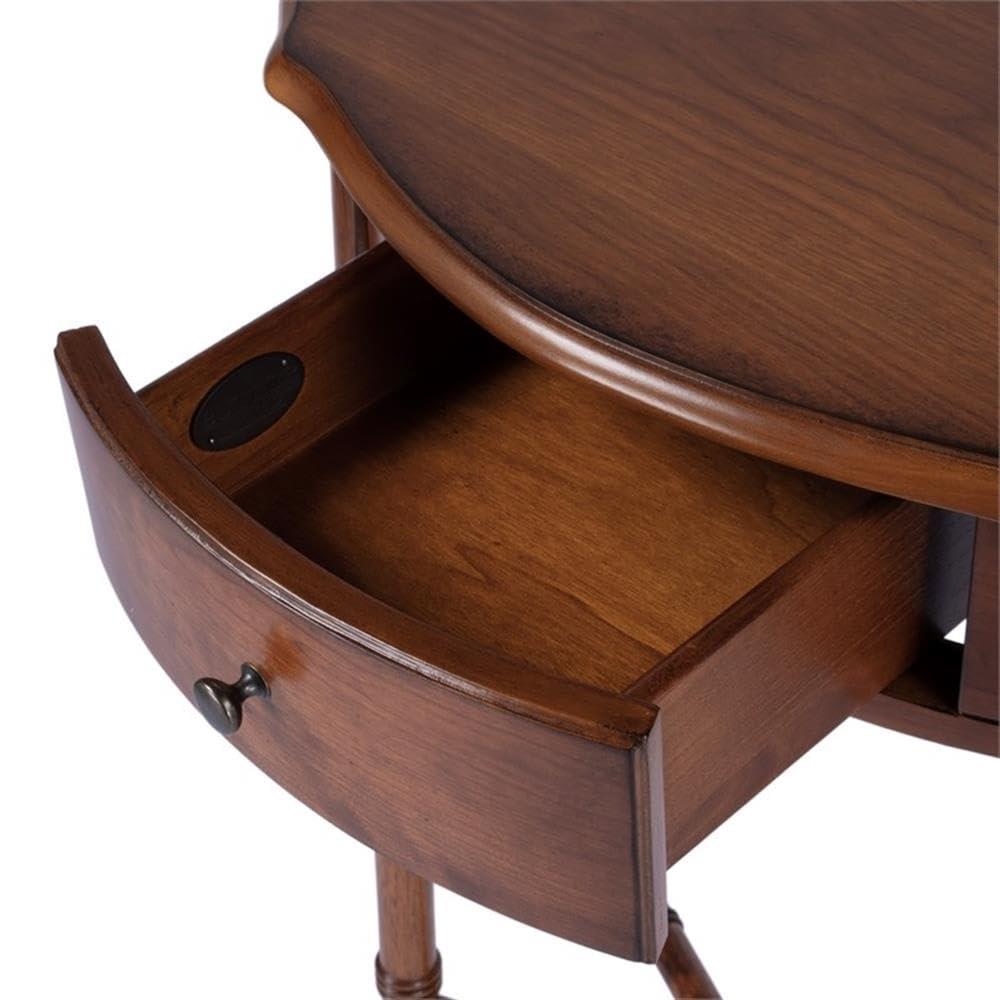 Butler Specialty Company Skilling Wood Demilune Console Table - Olive Ash