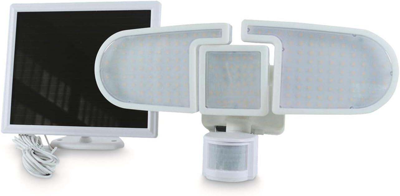 White Triple Head LED Outdoor Motion Security Light