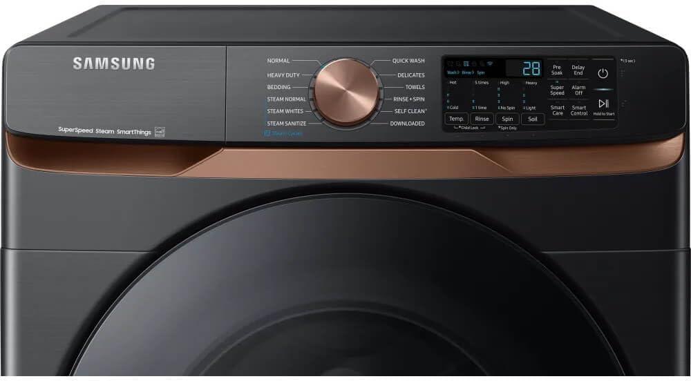 Samsung 5.0 cu. ft. Extra Large Capacity Smart Front Load Washer with Super Speed Wash and Steam