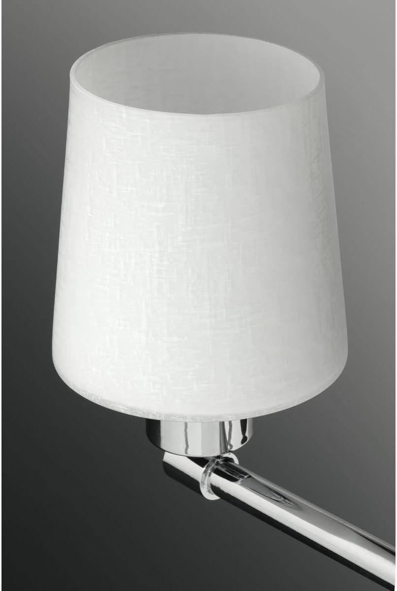 Progress Lighting Glance 3-Light Bath Vanity, Polished Chrome, Etched Linen Glass Shade