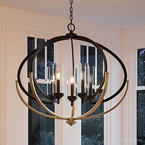 Urban Ambiance Luxury Mediterranean Chandelier,  27-7/8"H x 33-3/4"W,  Olde Bronze Finish, UHP2351