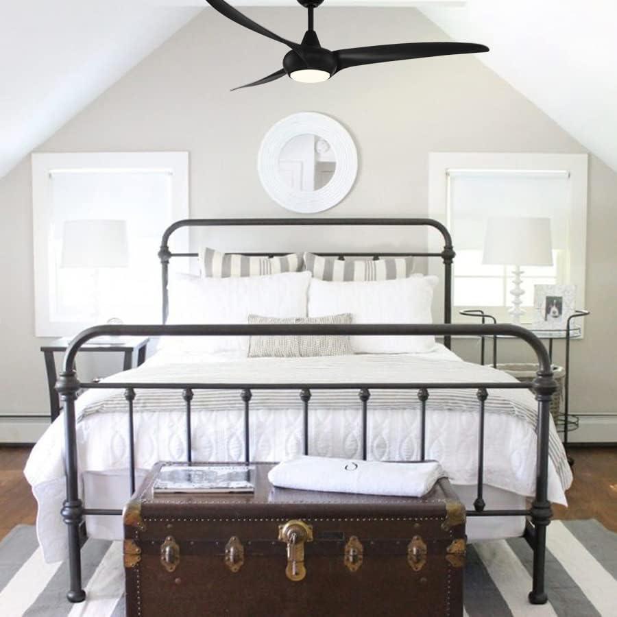 65" Minka Aire Modern Indoor Ceiling Fan LED Light Remote Control Coal for Living Room Kitchen Bedroom Family Dining House Office