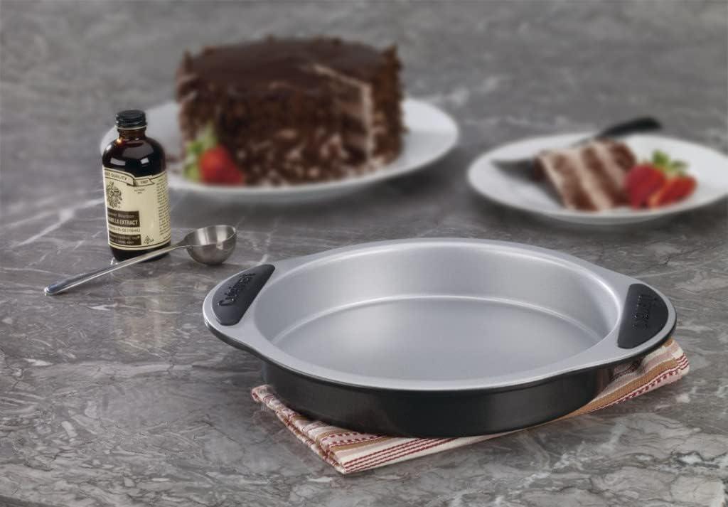 9-Inch Round Nonstick Cake Pan with Easy-Grip Handles