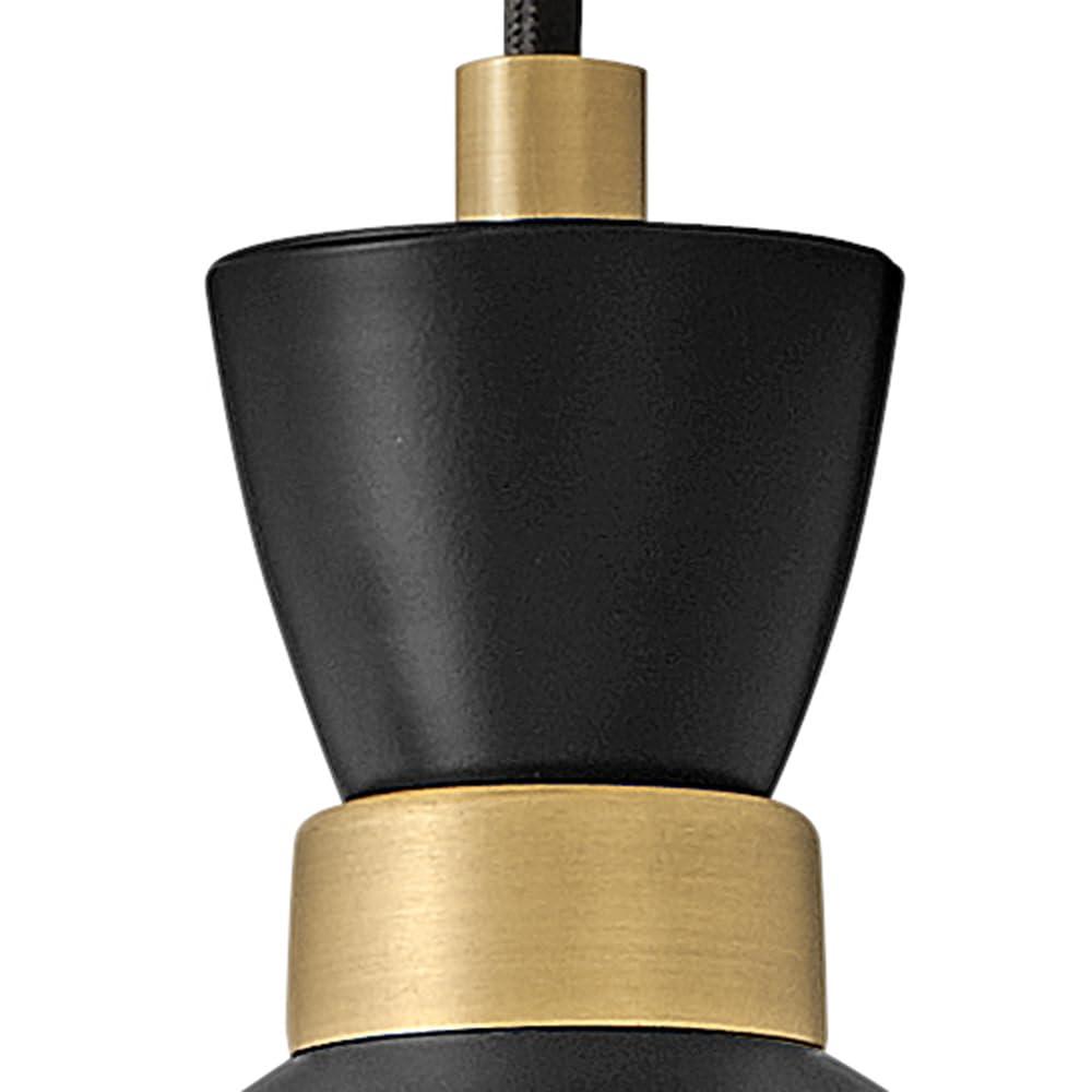 Lark Simon 1 - Light Pendant in  Black/Heritage Brass