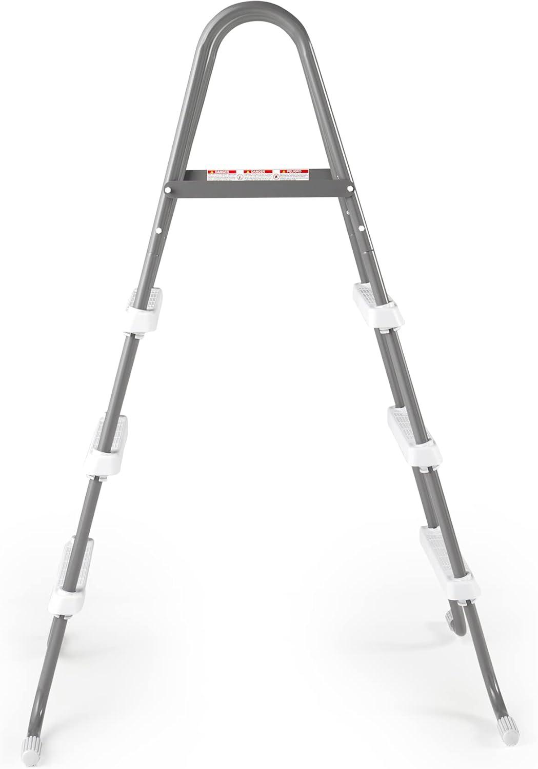 Intex Above Ground Steel Frame Swimming Pool Ladder for 42-In. Wall Height Pools