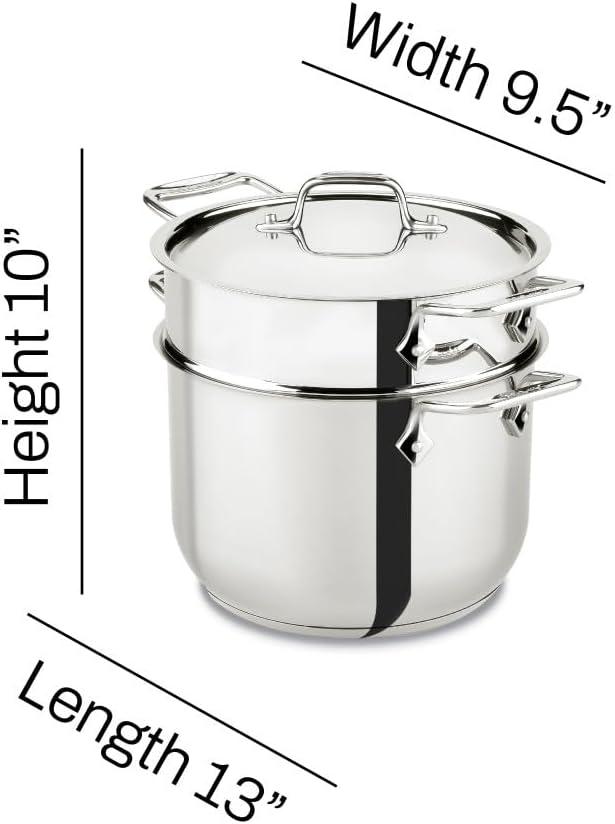 All-Clad ® Stainless Steel 6-Qt. Pasta Pot with Lid