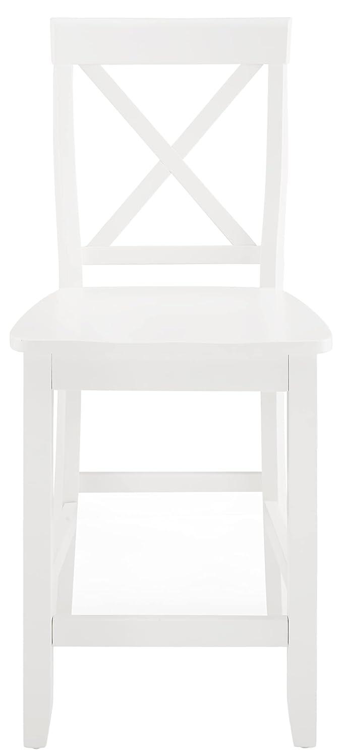 Gracie Oaks Winsley Counter Stool with Solid Wood Frame (Set of 2)