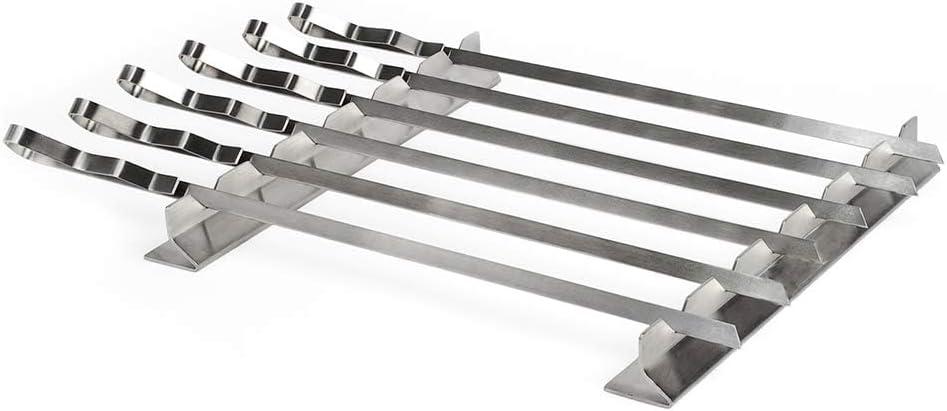 Steven Raichlen Stainless Steel Kabob & Rack Set, Silver