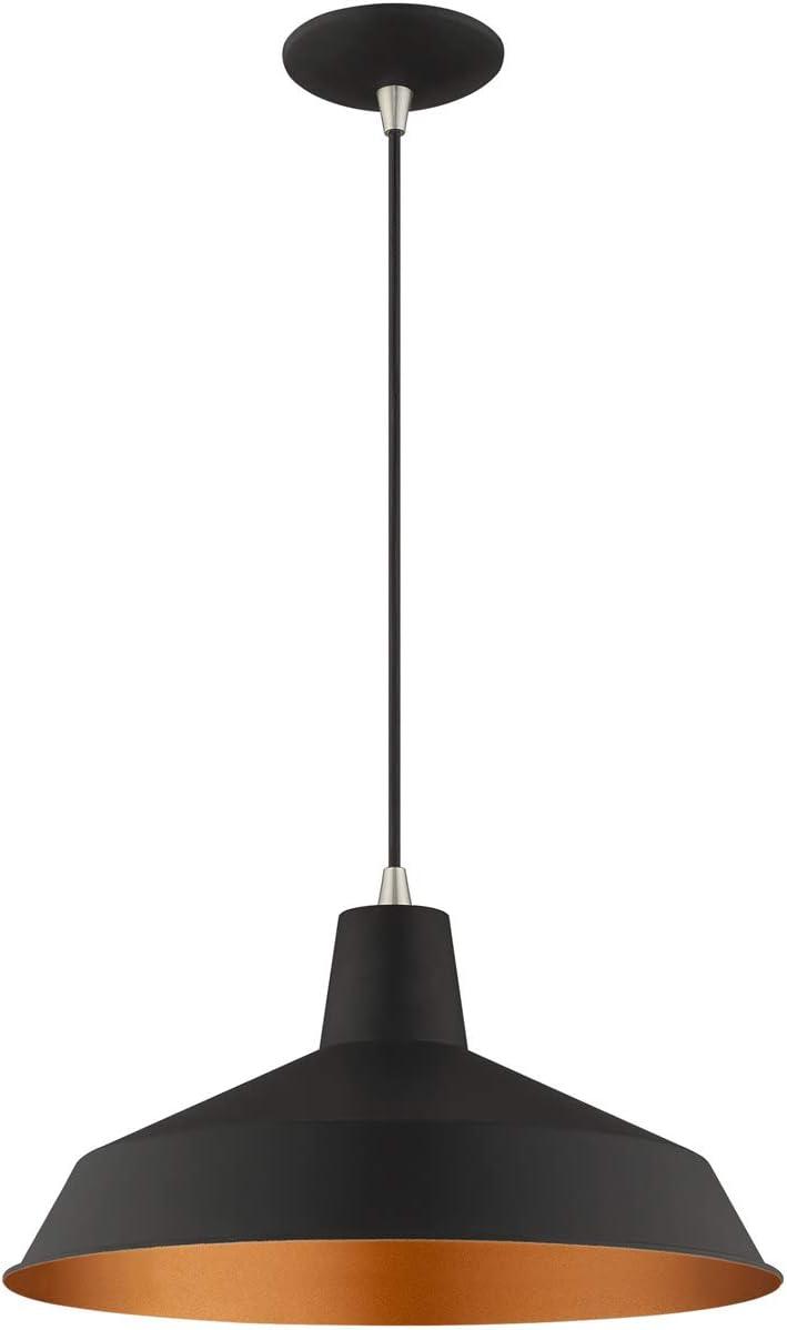 Livex Lighting 41183 1 Light 16" Wide Pendant - Black