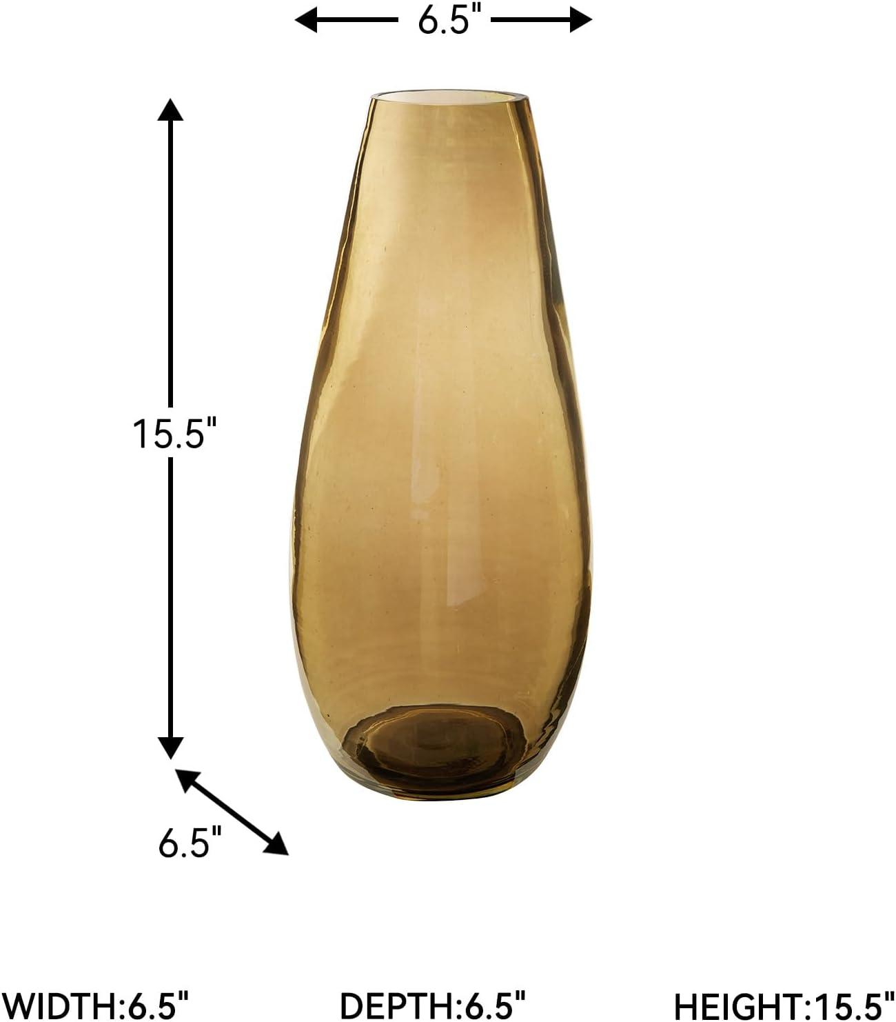 Signature Design by Ashley Rhettman 15" Glass Vase, Amber