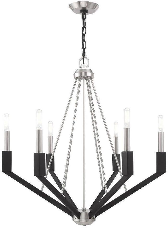 Livex Lighting Beckett 6 - Light Chandelier in  Brushed Nickel