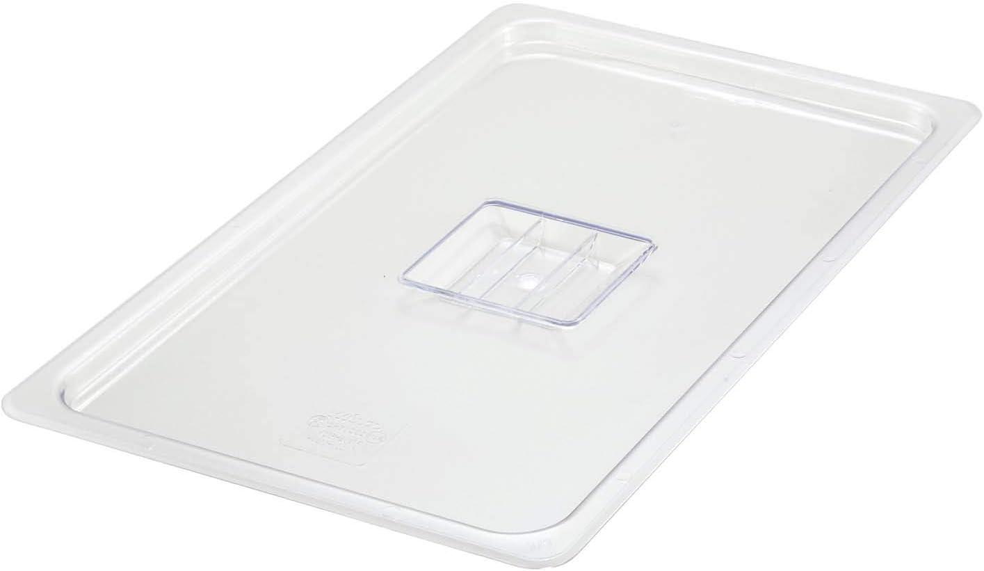 Clear Rectangular Full Size Poly-Ware Food Pan Cover