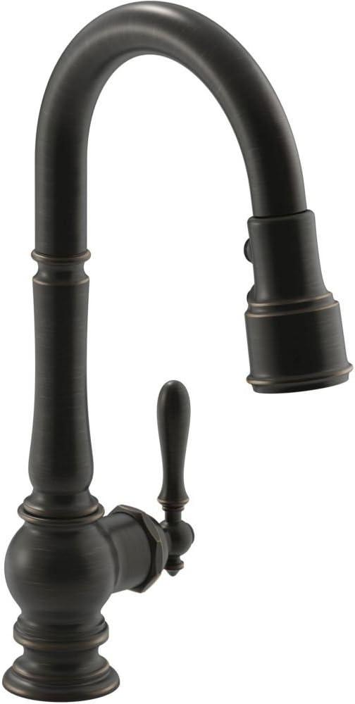 Kohler Artifacts® Pull Down Bar Faucet with Accessories K-99261-2BZ