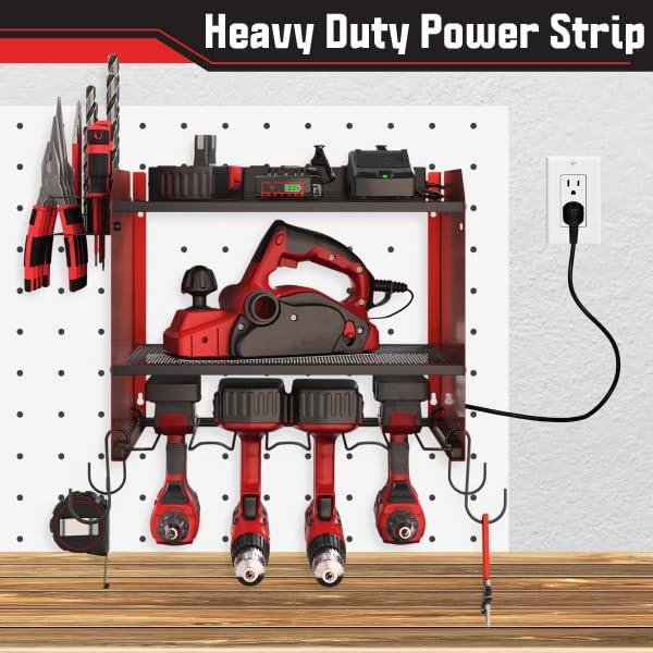 Stalwart Power Tool Organizer Wall Mount With Charging Station | Wayfair
