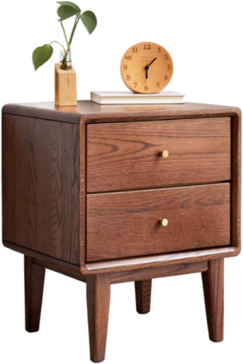 Grain Wood Furniture Mid Century Two-Drawer Nightstand