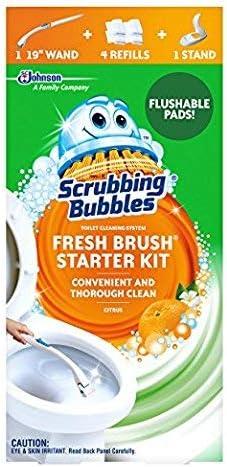 Citrus Scented Toilet Cleaning System with Flushable Pads