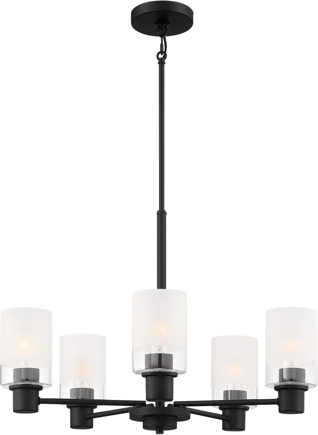 Designers Fountain Cedar Lane 5 Light Matte Black Chandelier, D236M-5CH-MB