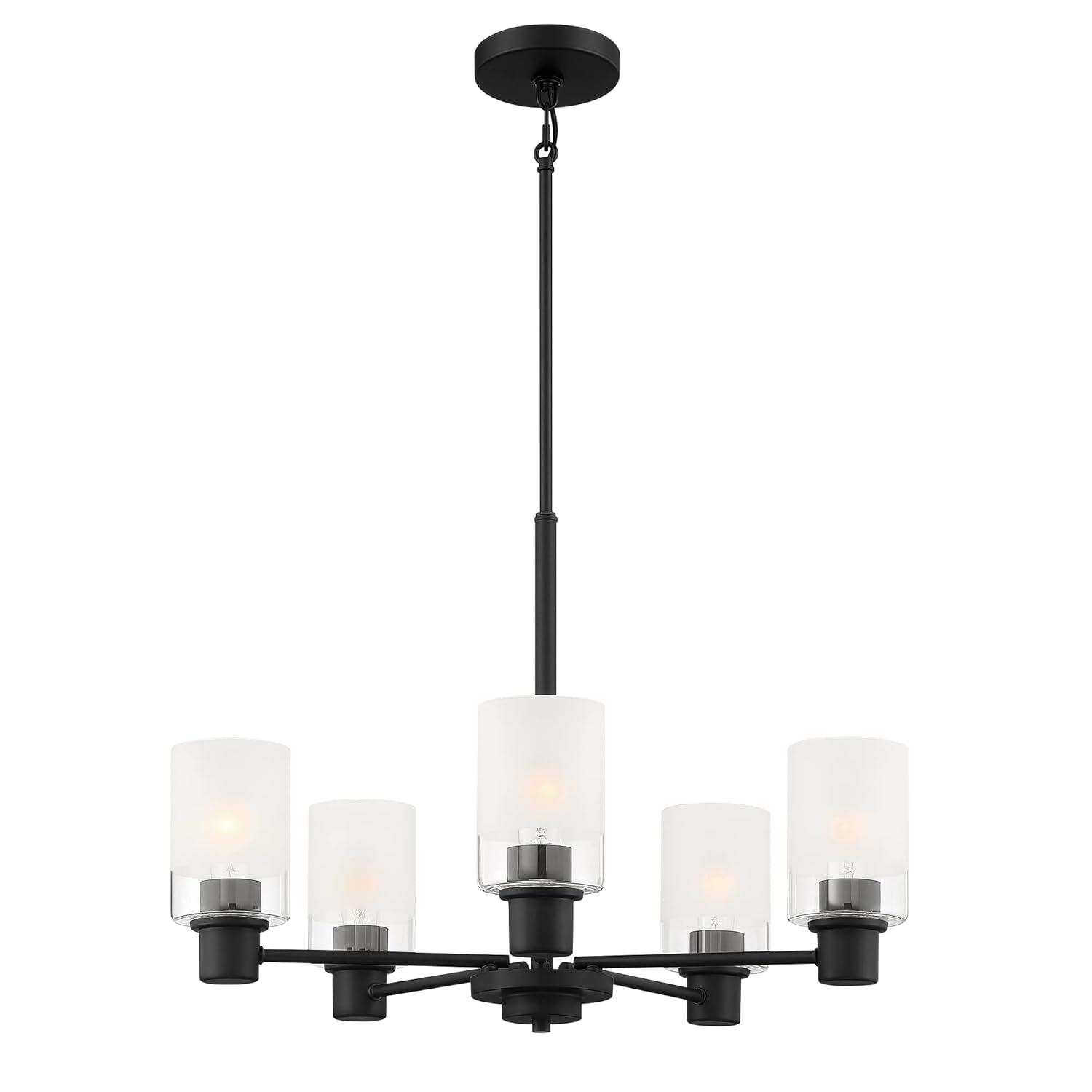 Designers Fountain Cedar Lane 5 Light Matte Black Chandelier, D236M-5CH-MB